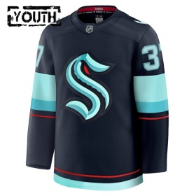 Seattle Kraken Hockeydrakt Fanatics Premium Yanni Gourde 2024-25 Navy Hjemme - Barn